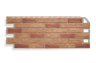 БЕЖЕВЫЙ Фасадная панель колл. КИРПИЧ (КОМБИ) (1130 х 468 мм) 10шт/уп=5,3м² АЛЬТА ПРОФИЛЬ